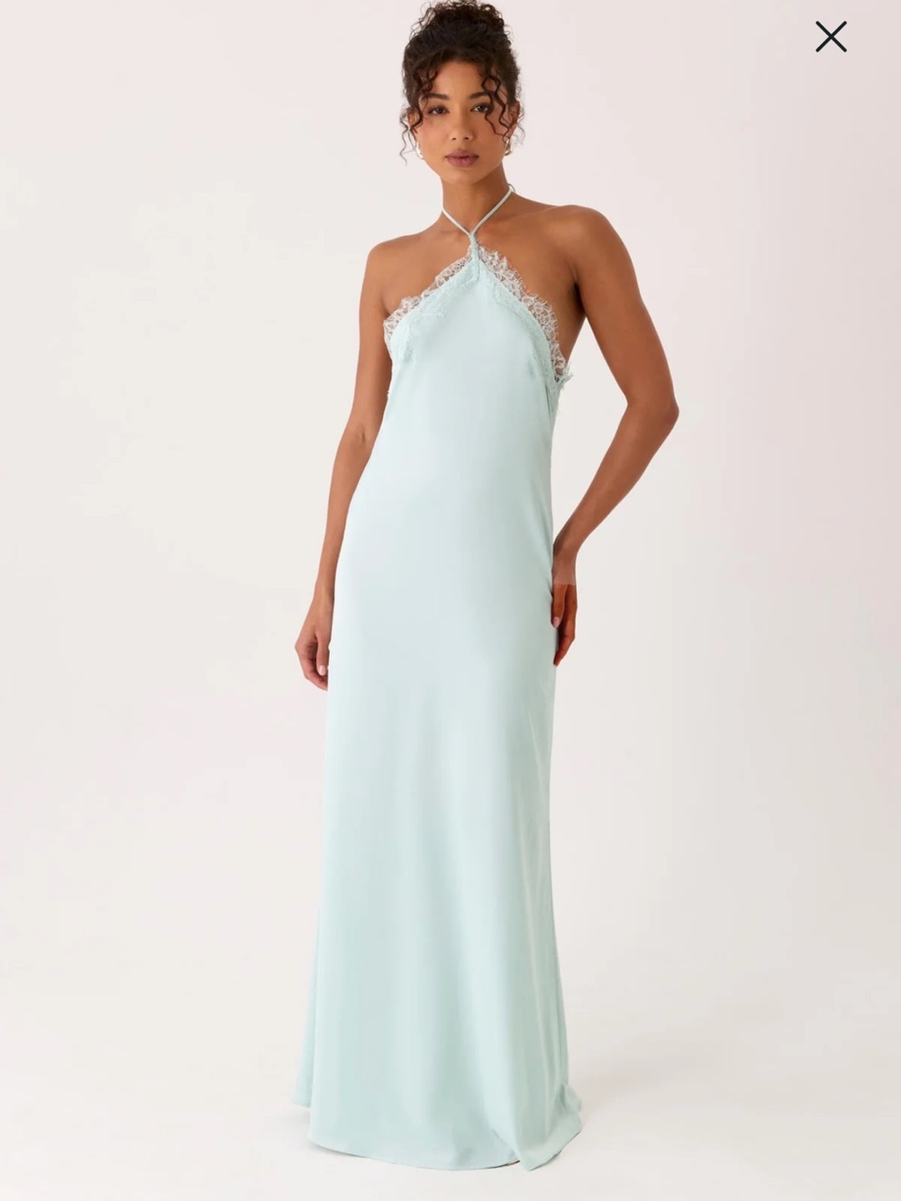 Peppermayo Samaria Halter Maxi Dress Aqua
